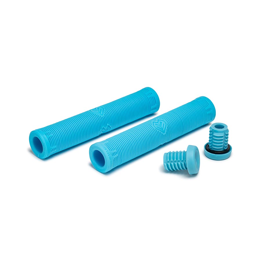 Pair of black Eclat grip filters with textured surface, designed for bicycle or skateboarding handles.