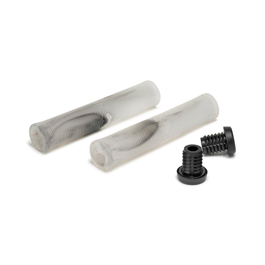 Pair of black Eclat filter grips for bicycle handlebars, showing textured rubber surfaces for secure grip.