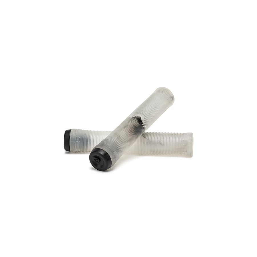 Pair of black Eclat grips filter grips for bikes, showing textured rubber surface and ergonomic design for comfortable handling.