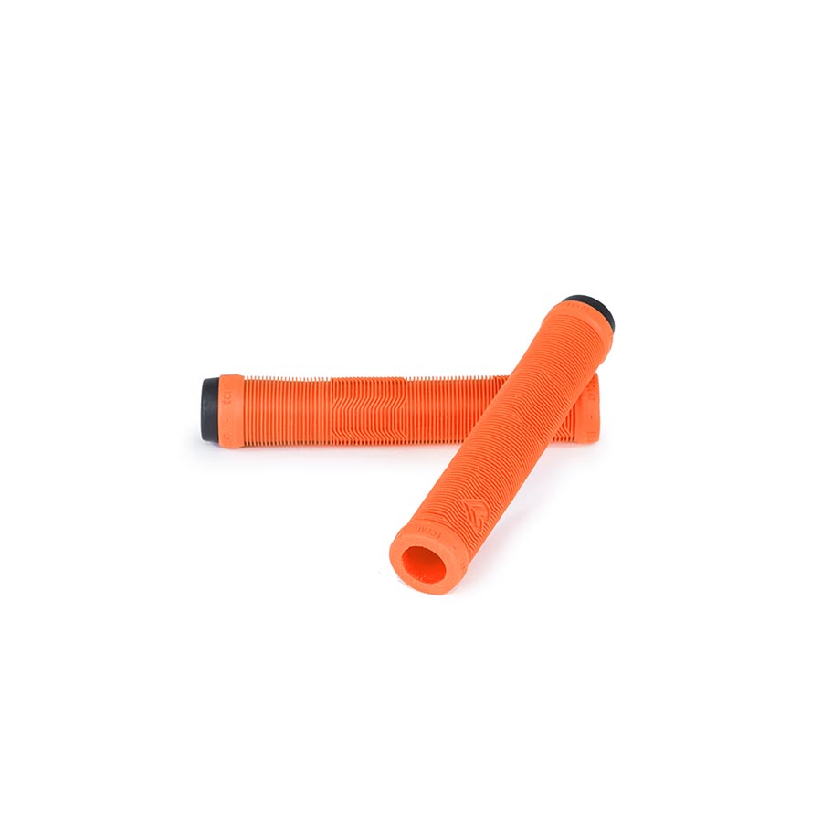 Black Eclat Pulsar grips for bikes, showing textured rubber surface and branding details on the handle area.