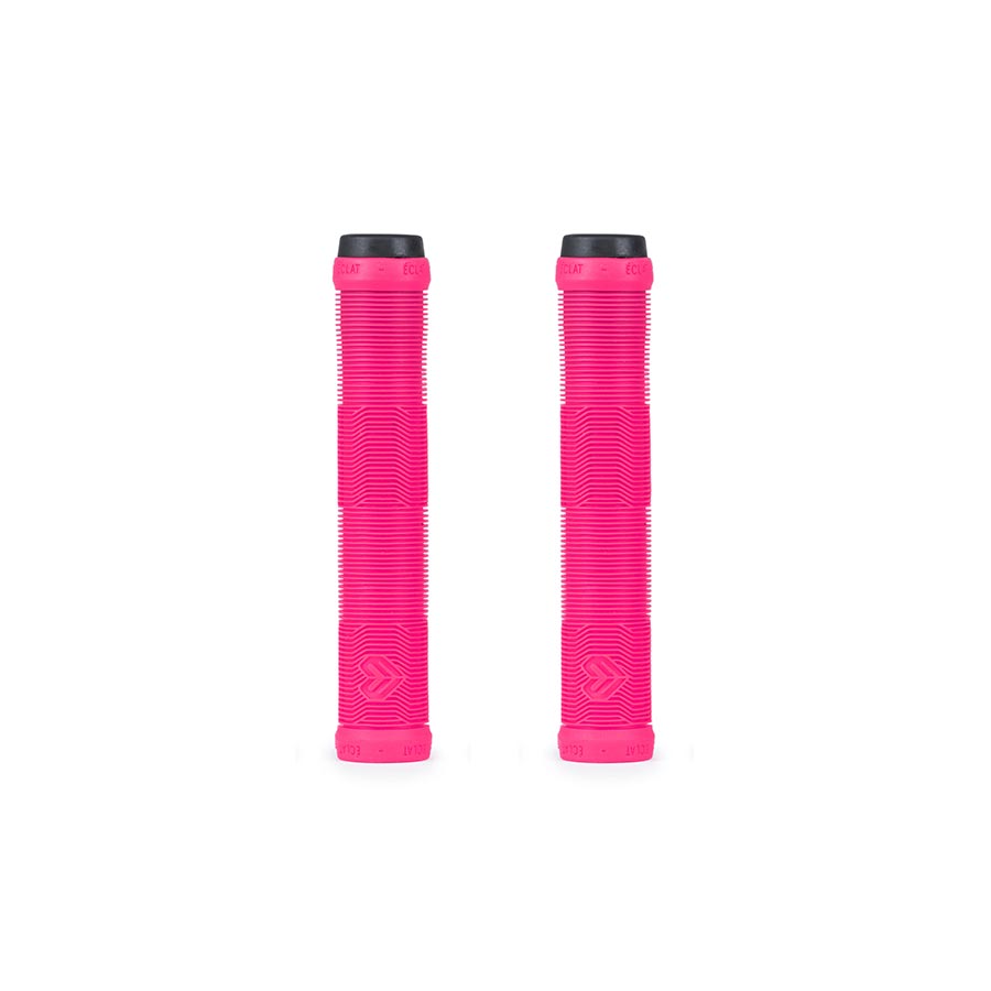 Black Eclat Pulsar grips for bikes, showing textured rubber surface and ergonomic design for a secure hold.