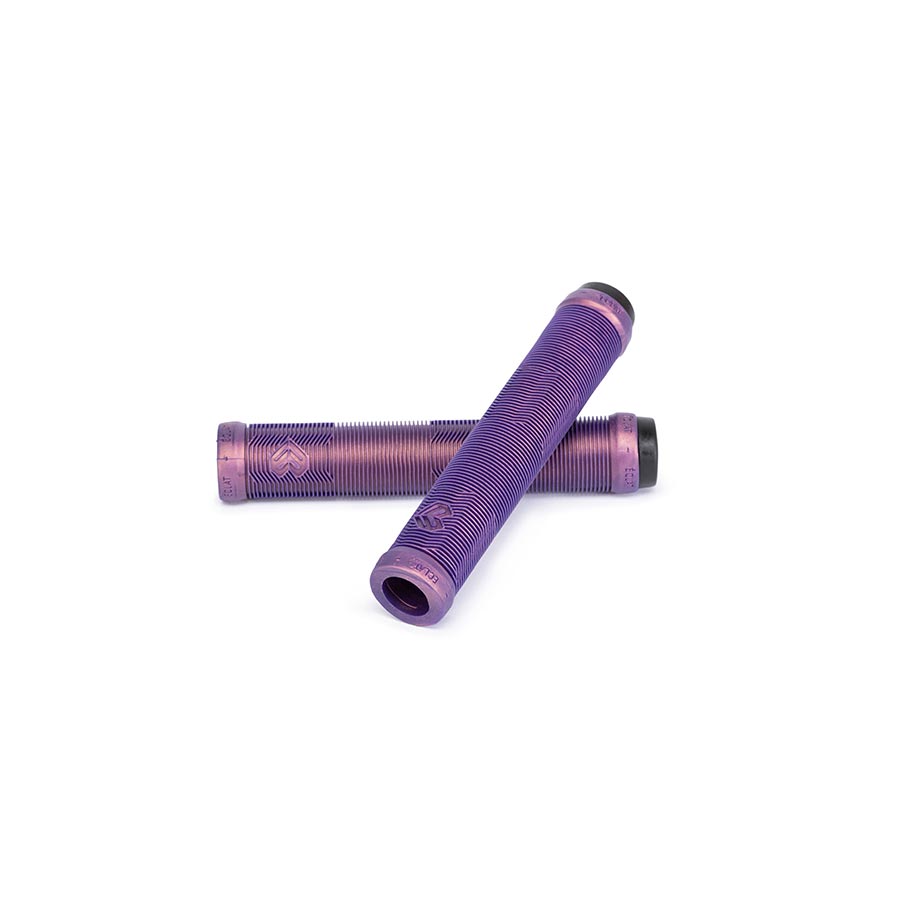 Black Eclat Pulsar grips for BMX bikes, showing textured rubber surface and branding detail.