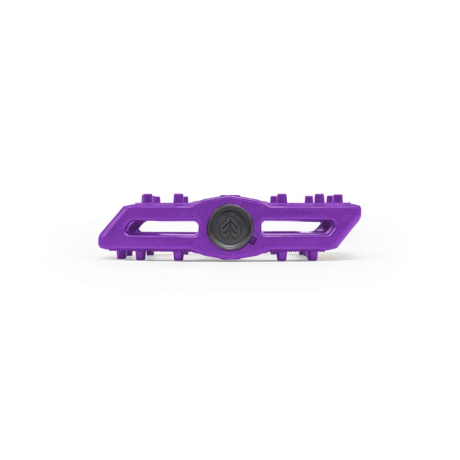 Black Eclat Slash platform pedals shown in a pair, with durable metal construction and textured surface for grip.
