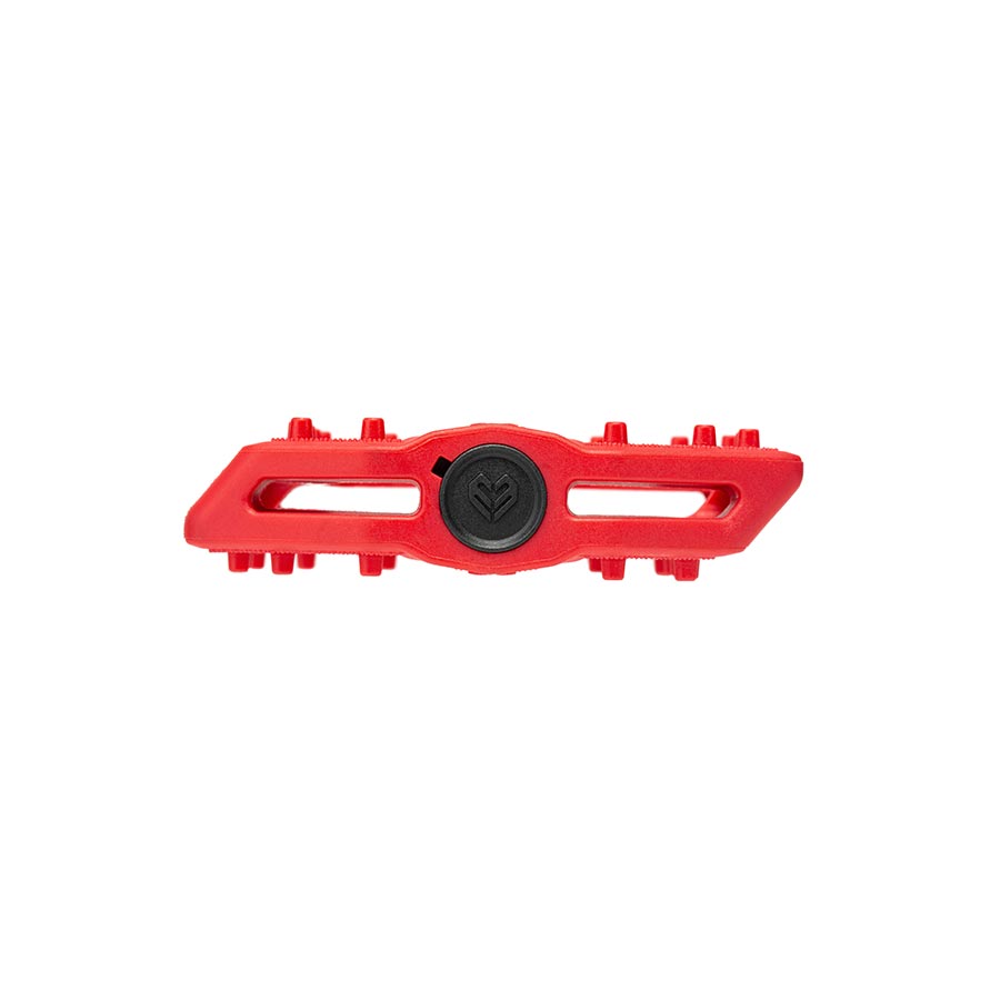 Black Eclat Slash platform pedals with textured surfaces and sturdy metal construction for BMX or mountain biking.