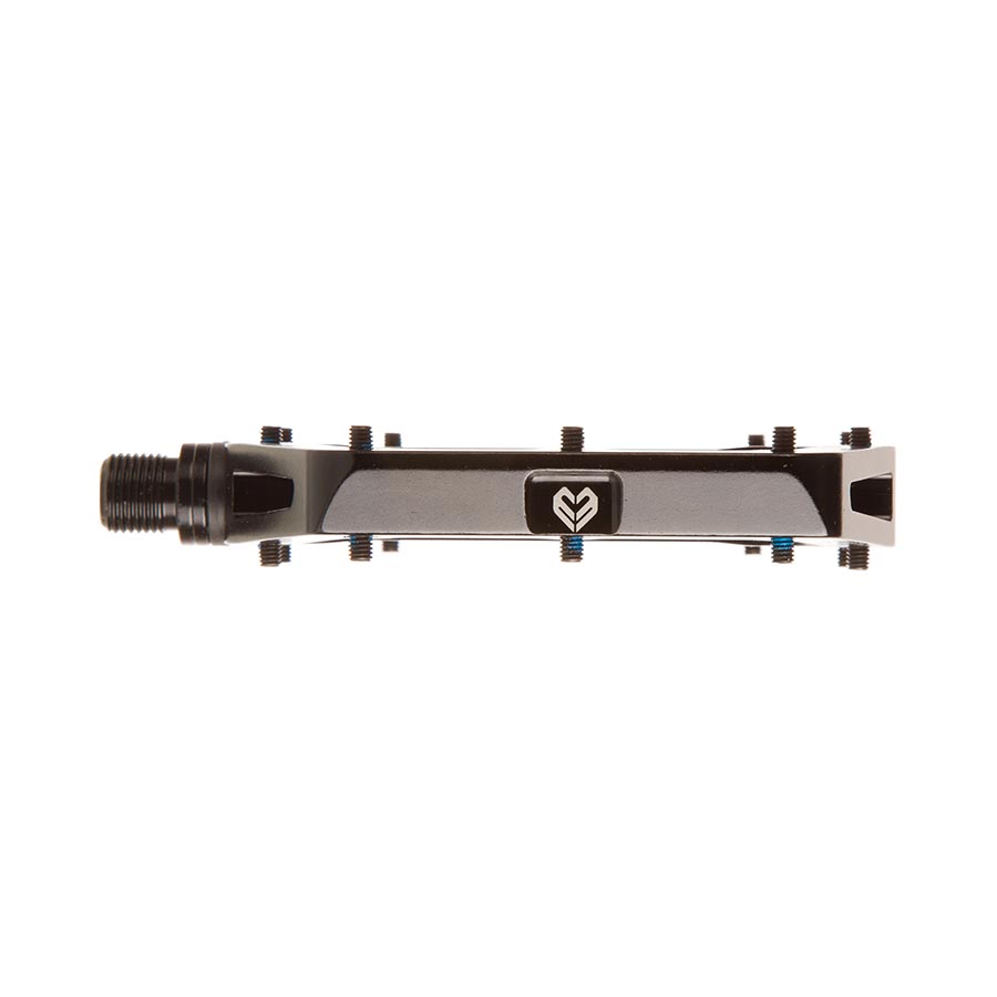 Black Eclat Surge XL platform pedals with durable metal body and wide grip for BMX and mountain biking.