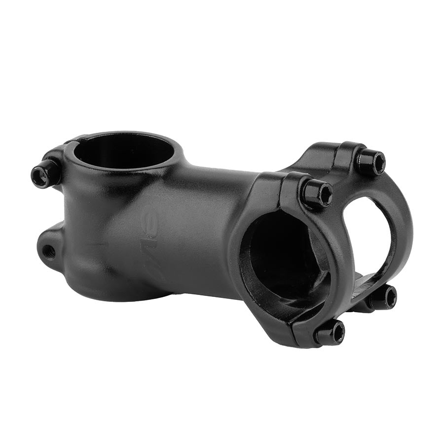 Evo Ascend Pro threadless stem in black, 60mm length, fits 1-1/8 inch steerer tubes, bike stem for mountain and road bikes.