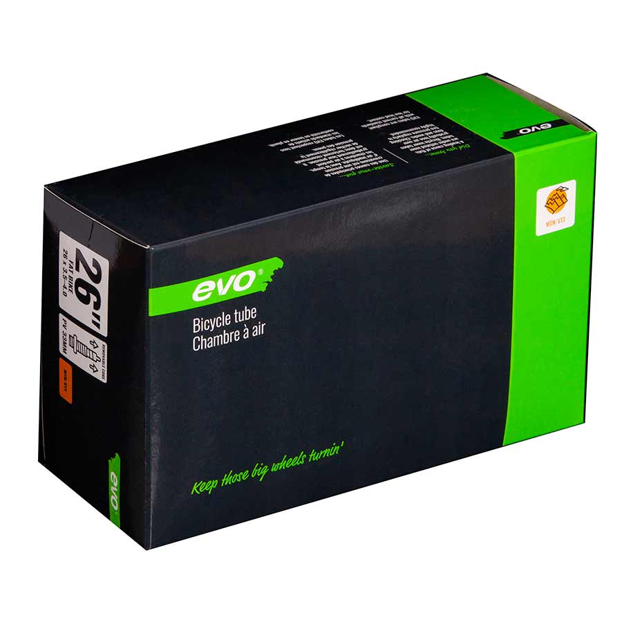 Evo Presta tubes for 700c bikes, 48mm length, compatible with 23-25c tires, suitable for road cycling.
