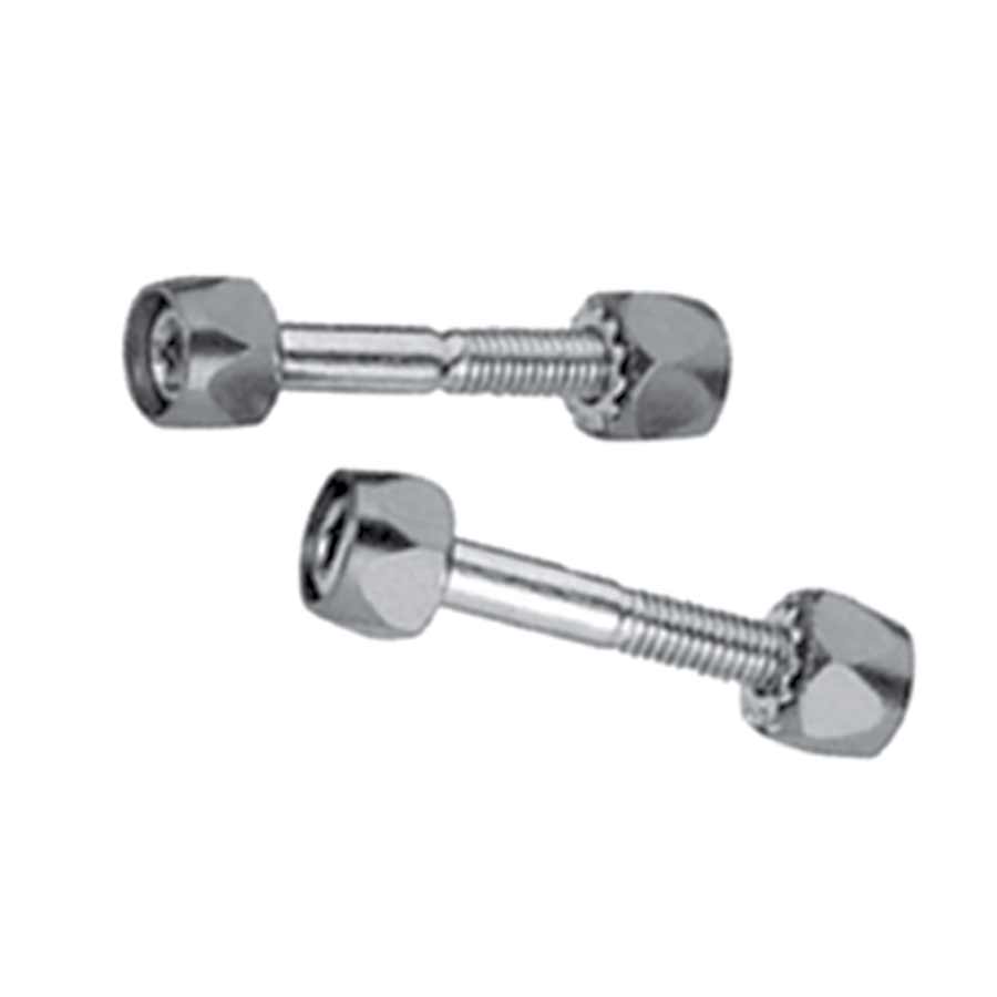 Evo silver Cr-Mo aluminum seatpost binder bolt, lightweight and durable bike component for secure seatpost attachment.