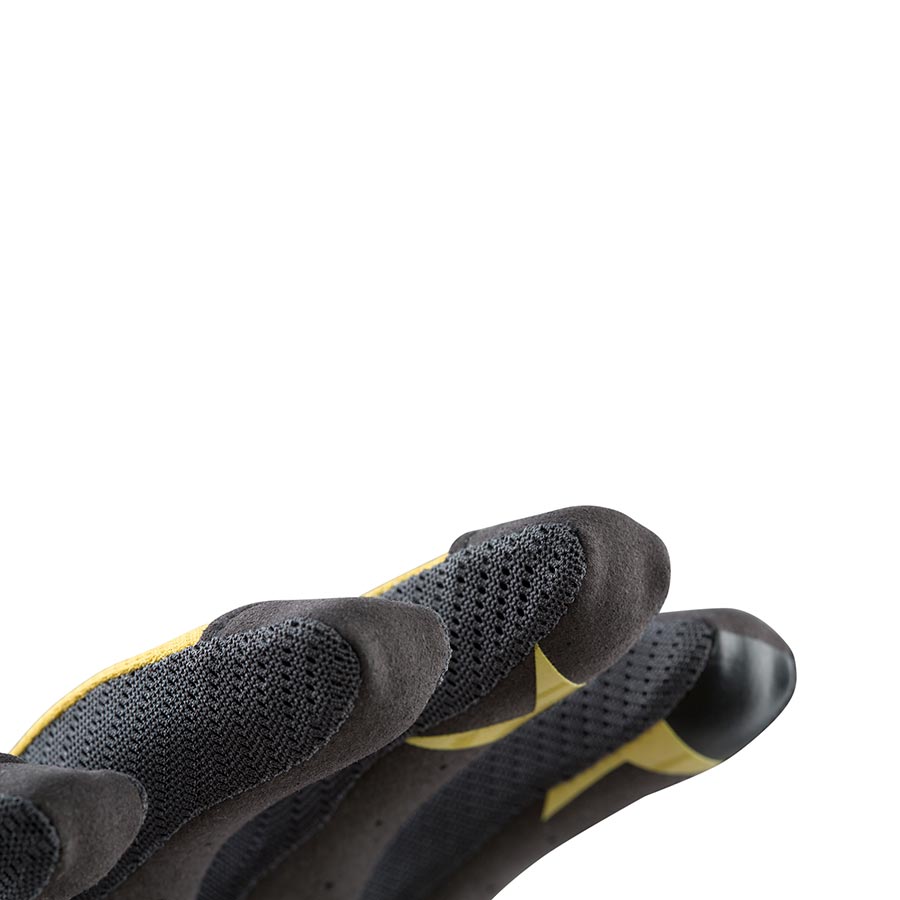 Black EVOC Enduro Touch full finger gloves with reinforced palms and touchscreen fingertips, designed for mountain biking.