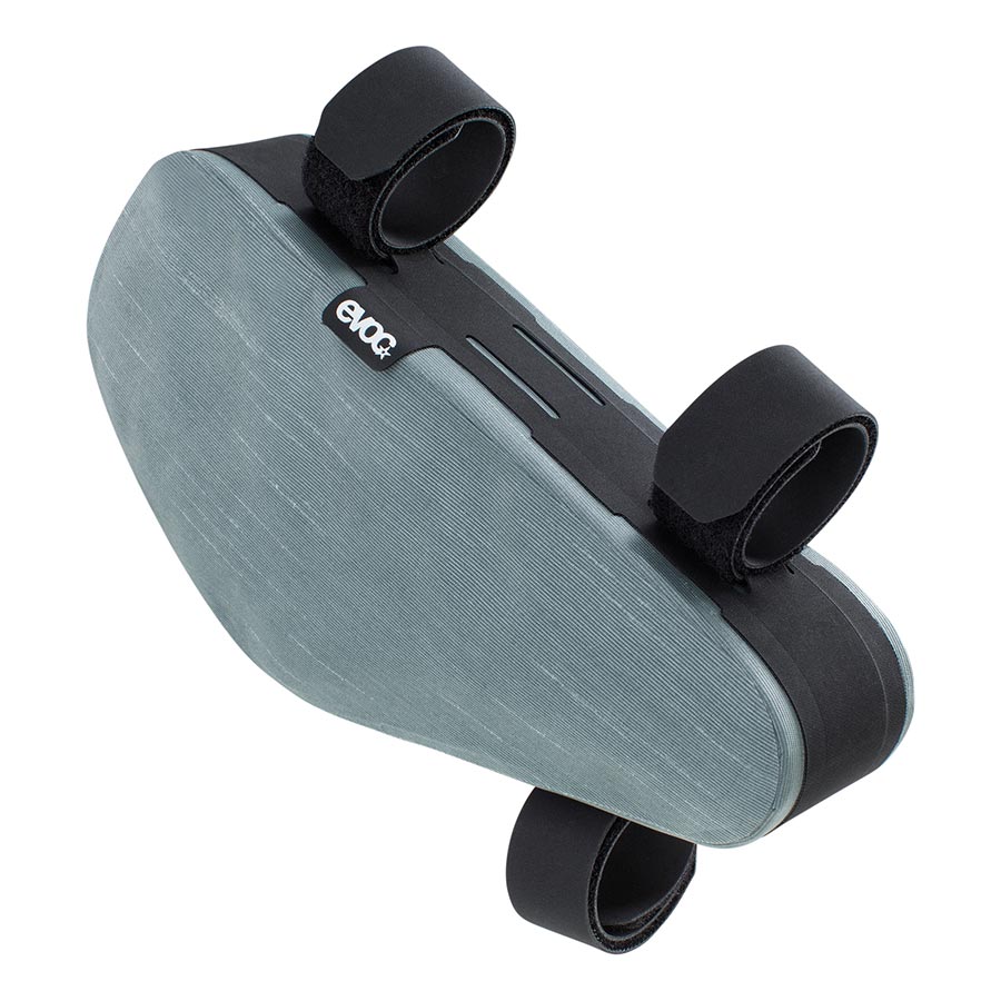 EVOC Multi Frame Pack WP frame bags in carbon grey, compact 1-2L storage for bike frame mounting, durable and lightweight.