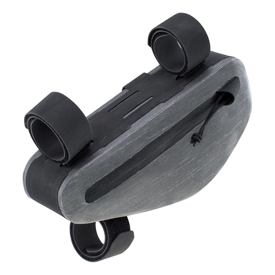 EVOC Multi Frame Pack WP frame bags in carbon grey, compact design with multiple compartments for bike storage.