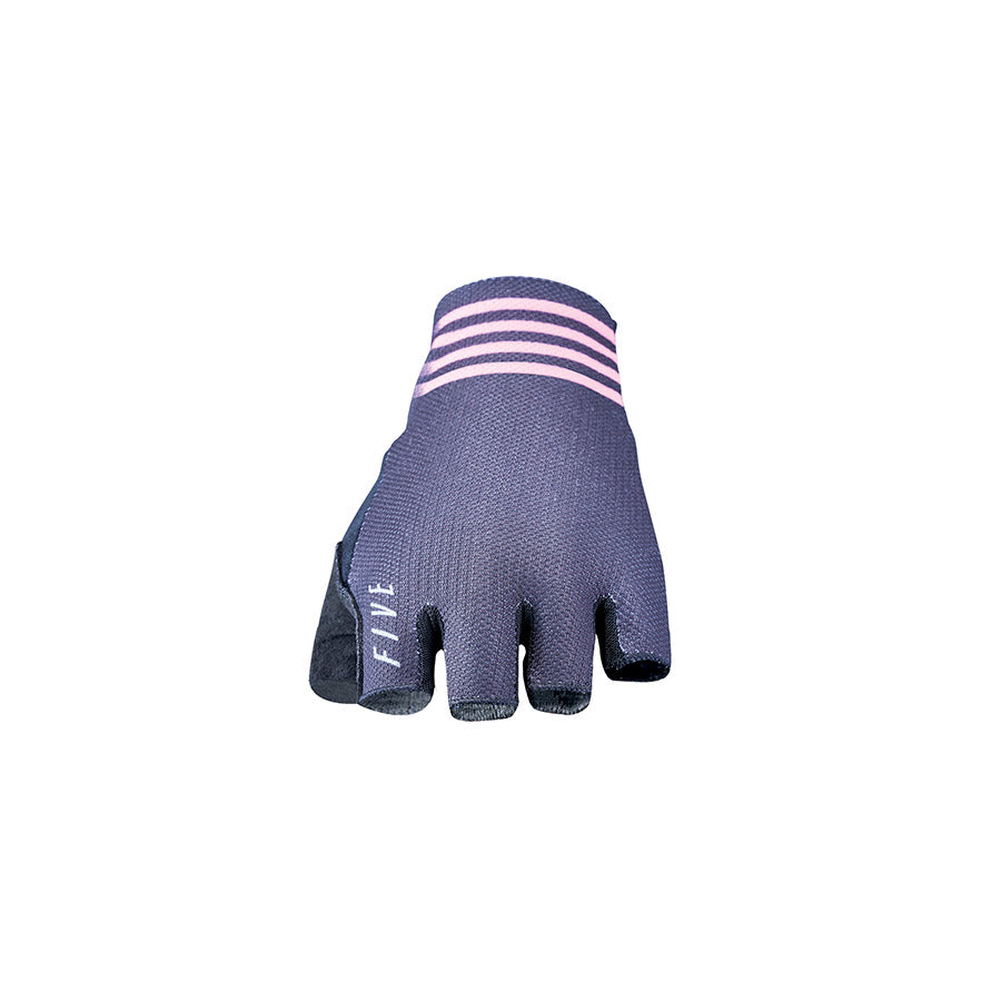 Pair of Five Gloves RC2 short finger gravel riding gloves in kaki, showing breathable fabric and snug fit.