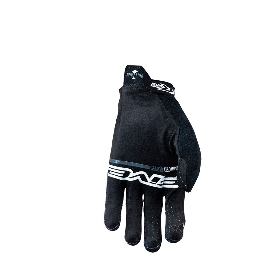 Black XR-Pro full finger gloves by Five Gloves, size 3XL, showing the textured grip and snug fit on the hands.