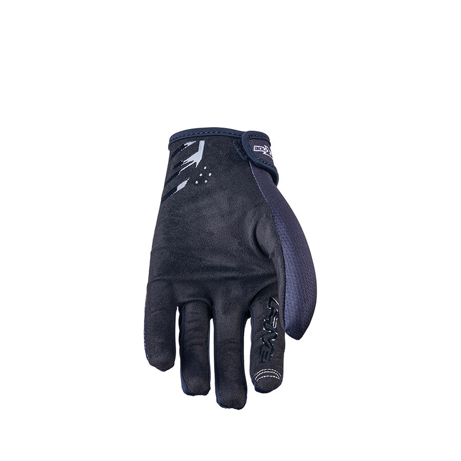 Black XR-Ride full finger gloves by Five Gloves, size 3XL, shown in a pair with detailed finger and palm design.