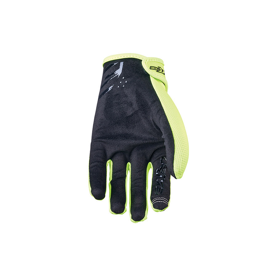 Black XR-Ride full finger gloves by Five Gloves, size 3XL, pair shown with textured grip and padded palms for riding comfort.