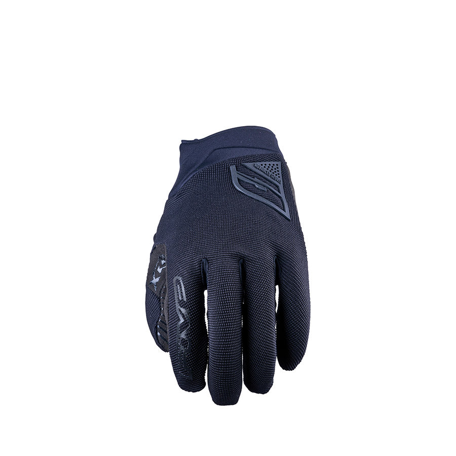 Black Five Gloves XR-Trail Gel full finger gloves in size 3XL, showing the textured grip and lightweight design for outdoor biking.