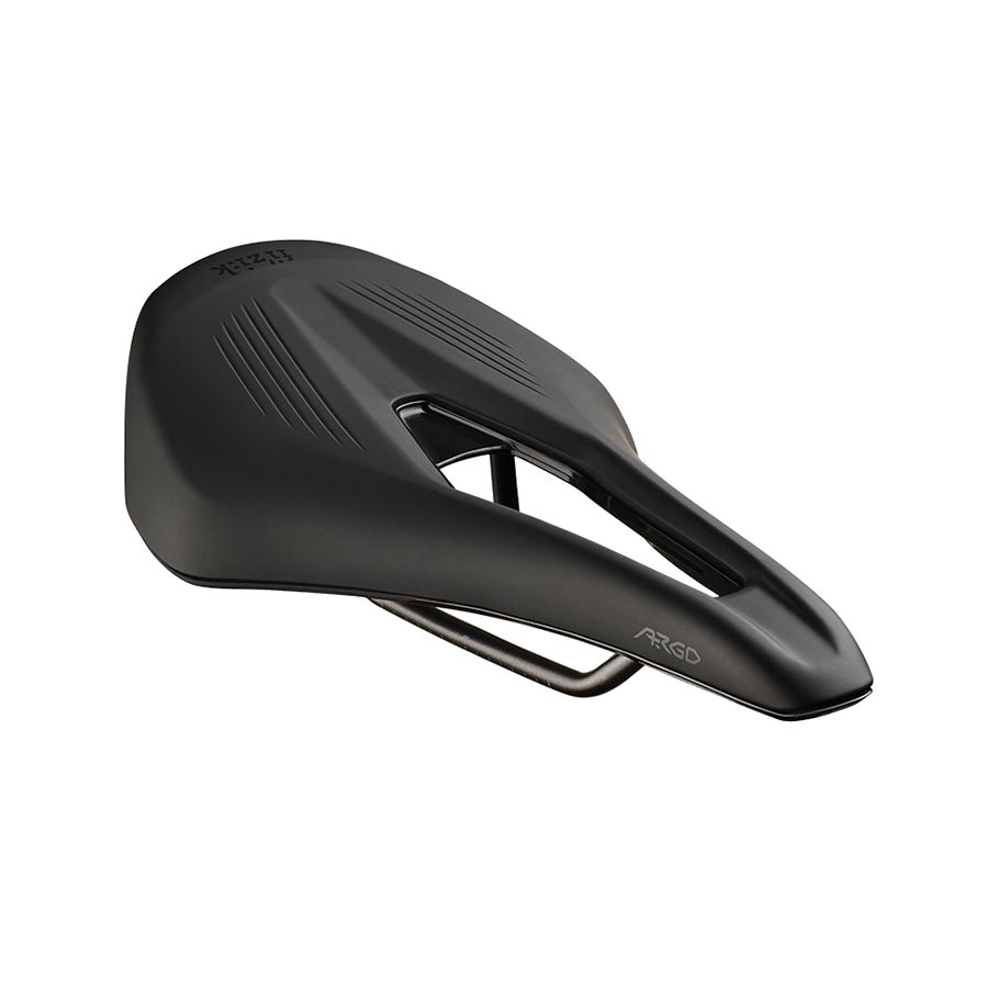 Fizik Vento Argo R3 Adaptive road saddle in black, 140mm width, lightweight design, suitable for unisex cycling comfort