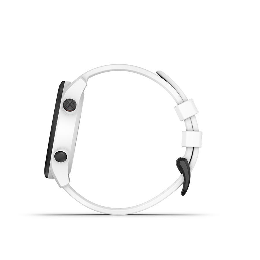 Garmin Approach S12 GPS watch with black silicone wristband, digital display and sporty design.