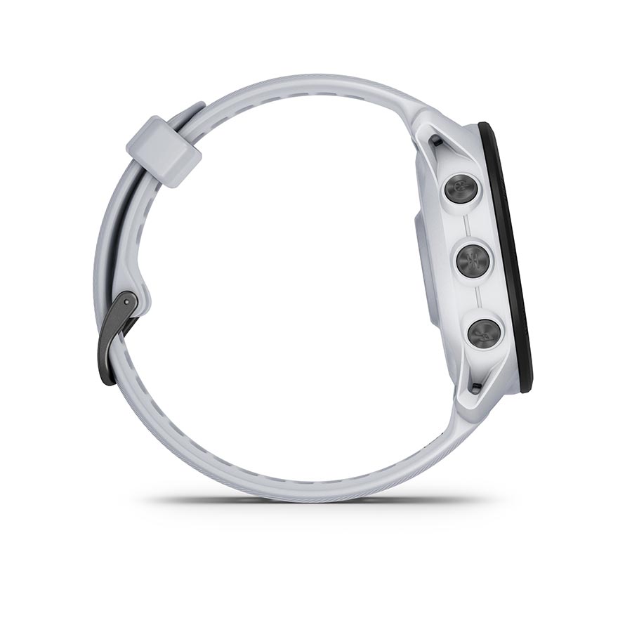 Garmin Forerunner 955 Solar watch with black silicone wristband, digital display, and solar charging capabilities.