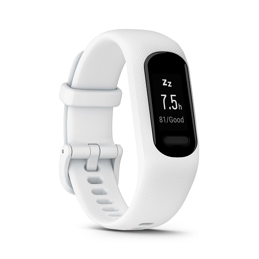 Garmin vivosmart 5 S/M fitness smartwatch with cool mint silicone band, digital display and health tracking features
