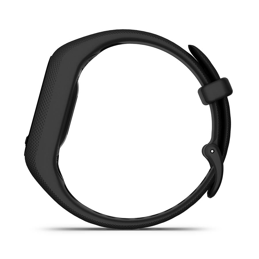 Garmin vivosmart 5 S/M fitness tracker watch with cool mint silicone band and digital display.