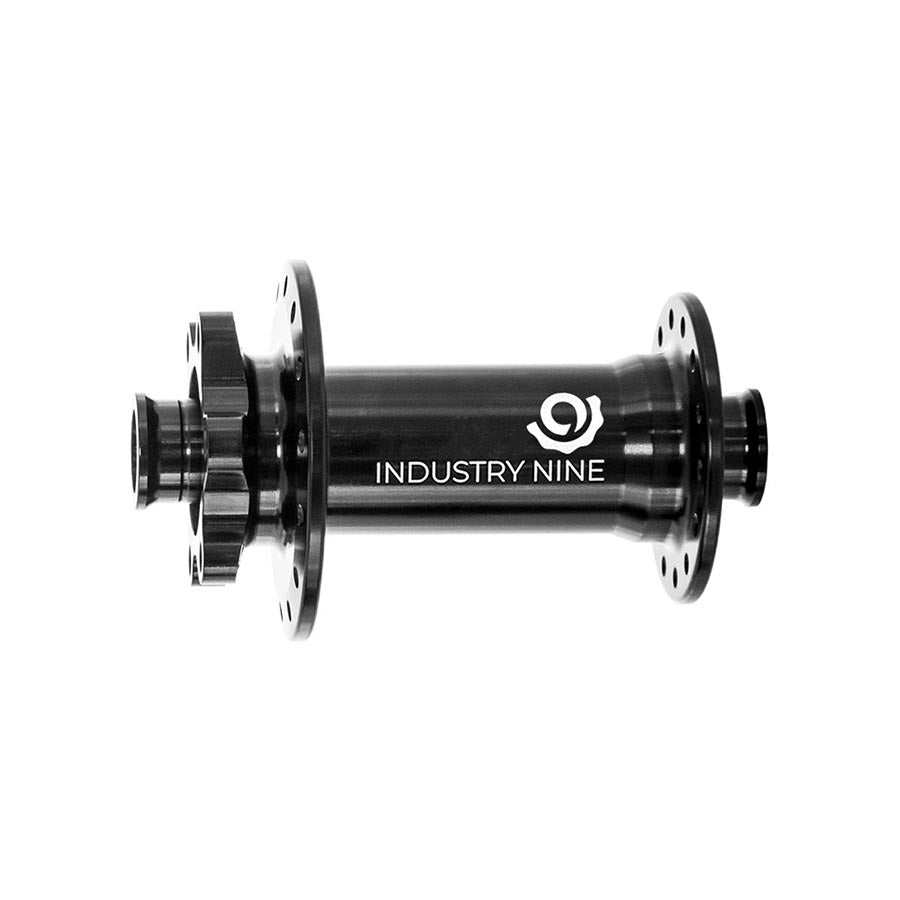 Industry Nine 1/1 Classic Boost 6B front disc hub in black, 32h, 15mm thru-axle, 110mm Boost spacing, mountain bike component
