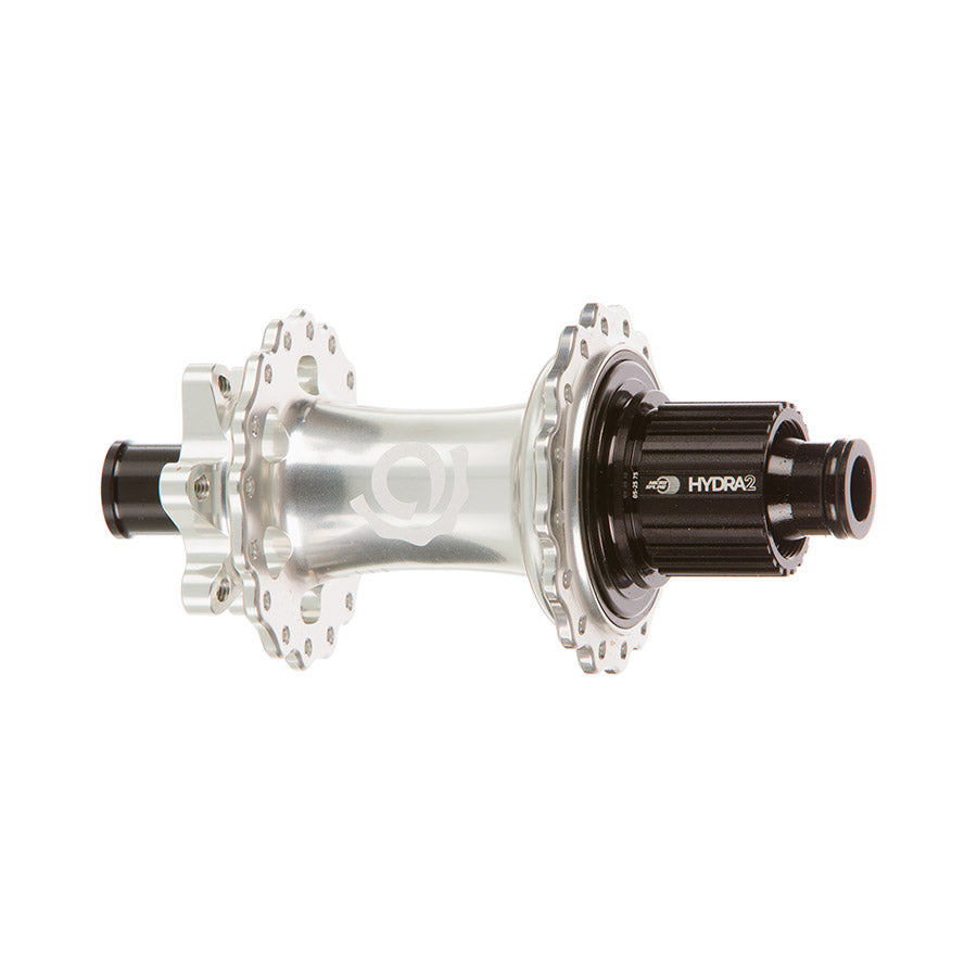 Industry Nine Hydra 2 Boost MicroSpline disc hub in black with 32 spokes, 12mm thru-axle, Shimano Micro Spline compatibility