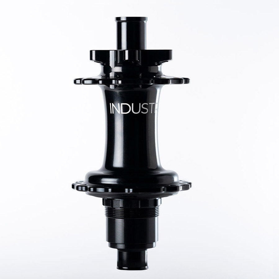 Industry Nine Hydra 2 Boost XD disc hub in black, 32h, 12mm thru-axle, SRAM XD freehub, for mountain bike wheelsets.