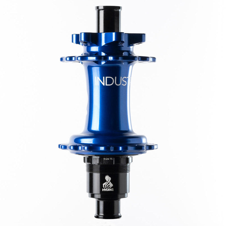 Industry Nine Hydra 2 Boost XD disc hub in black, 32h, 12mm TA, 148mm, compatible with SRAM XD drive train, mountain bike hub