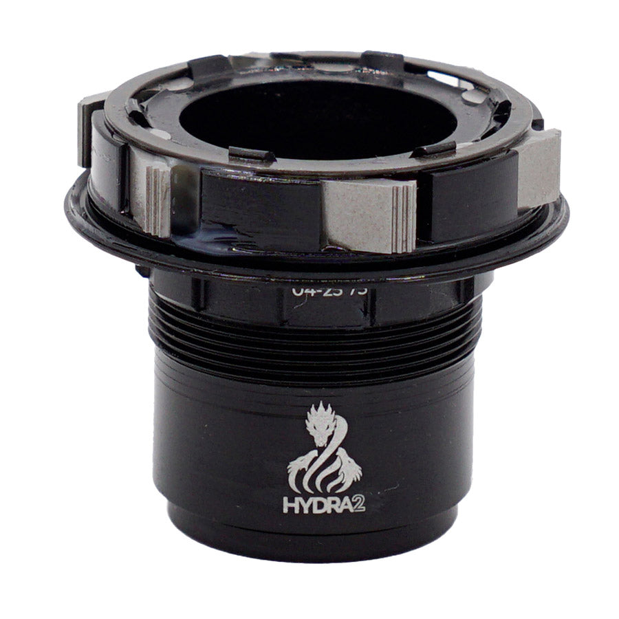Industry Nine Hydra 2 freehub body for Shimano HG, showing the freehub body and gear interface for bicycle wheels.