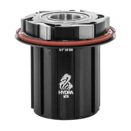 Industry Nine Hydra Freehub body for Shimano road 10 and MTB 11-speed freehub replacement, showing the detailed metal construction.
