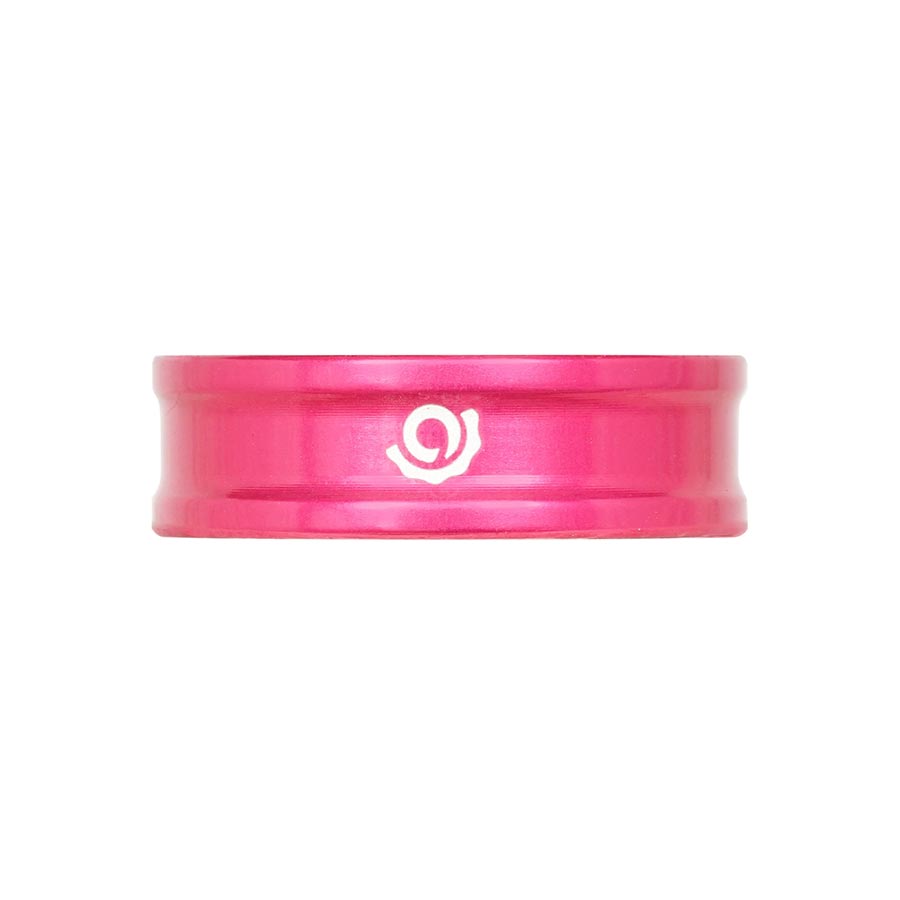Set of three turquoise aluminum iRiX headset spacers by Industry Nine, 5mm thickness for bike headset assembly.