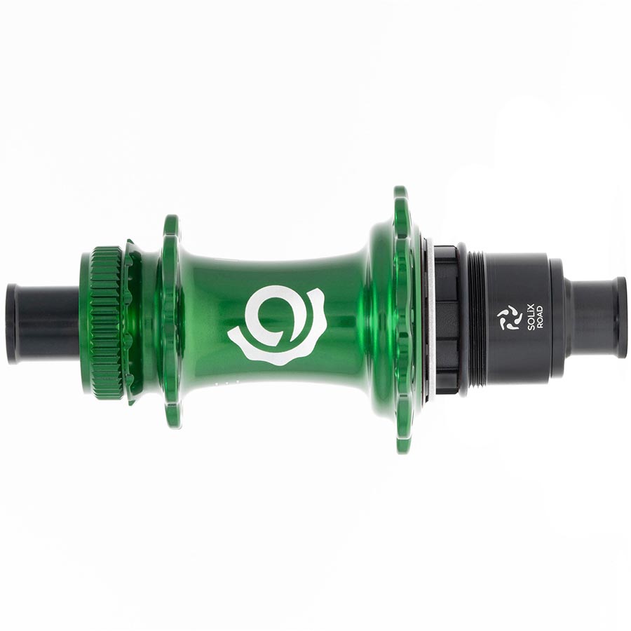 Industry Nine Solix G Classic Rear XD-R disc hub in black, 24-hole, 12mm thru-axle, SRAM XD-R compatible, rear bicycle wheel hub
