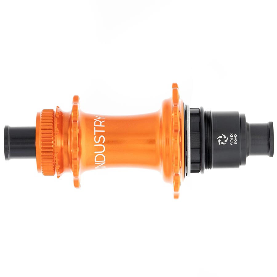 Industry Nine Solix G Classic Rear XD-R disc hub with 24H, 12mm TA, 142mm spacing in black for mountain bike wheels