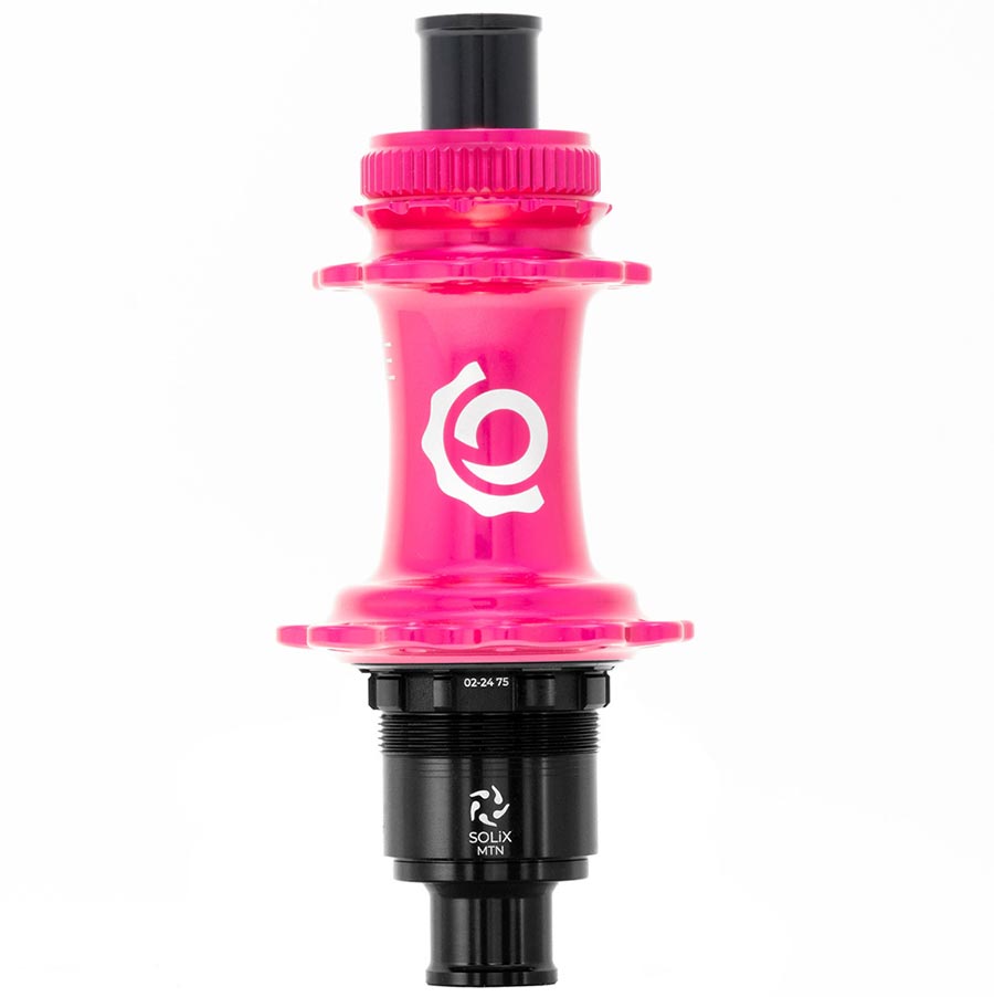 Industry Nine Solix M Classic Rear MS disc hub with 24h, 12mm TA, 148mm spacing, Shimano Micro Spline, black finish