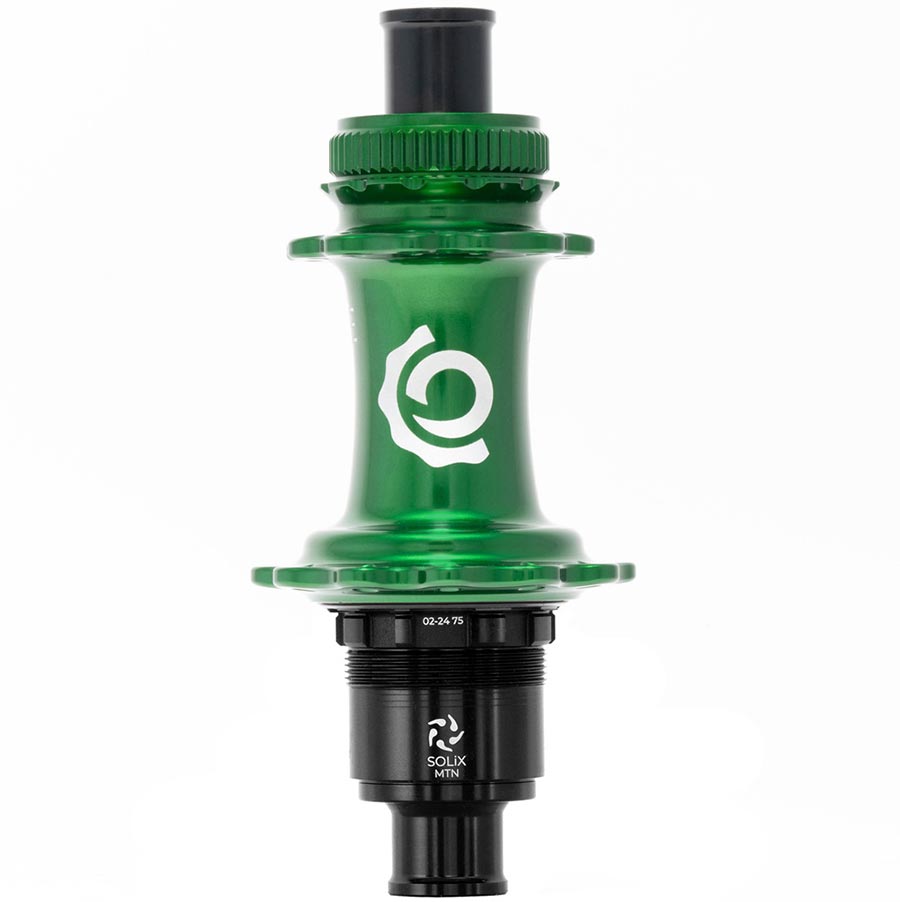 Industry Nine Solix M Classic Rear MS disc hub, black, 24h, 12mm TA, 148mm, Shimano Micro Spline for mountain bikes