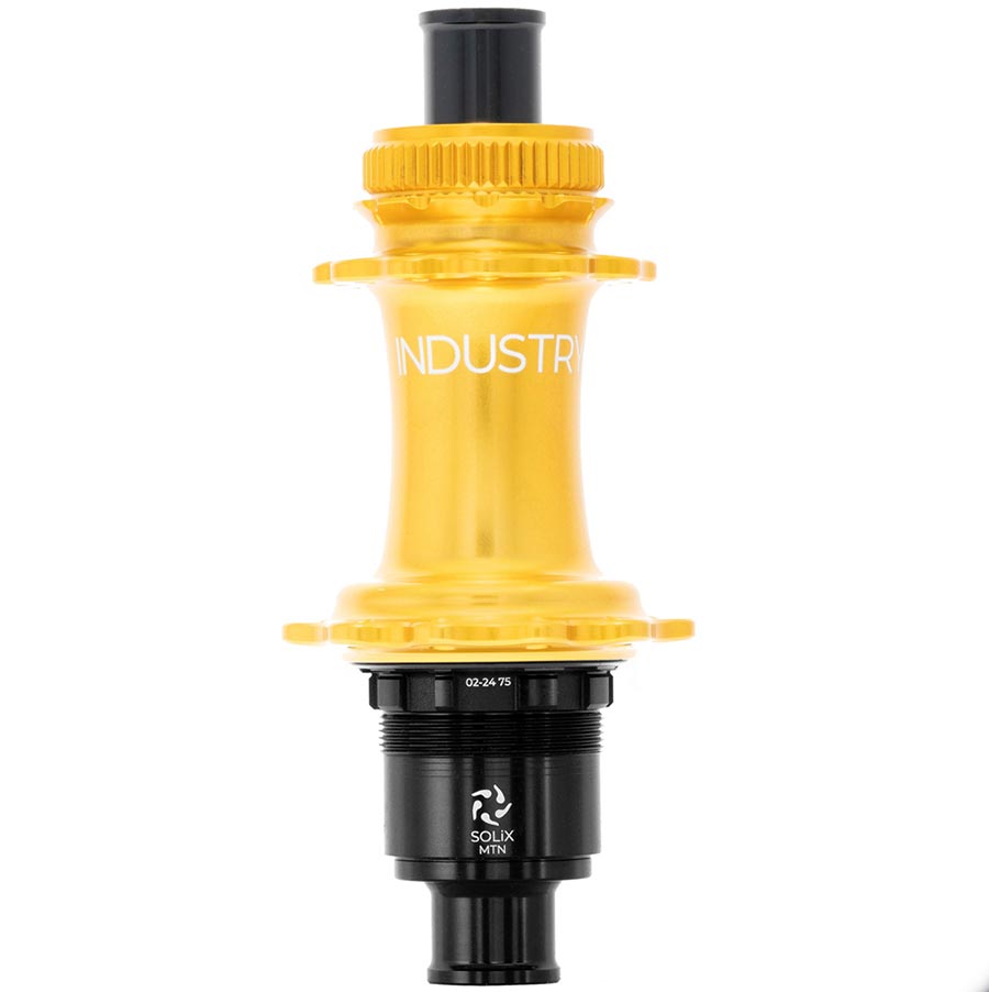 Industry Nine Solix M Classic Rear MS disc hub with Shimano Micro Spline, black, 24h, 12mm thru-axle, 148mm Boost spacing