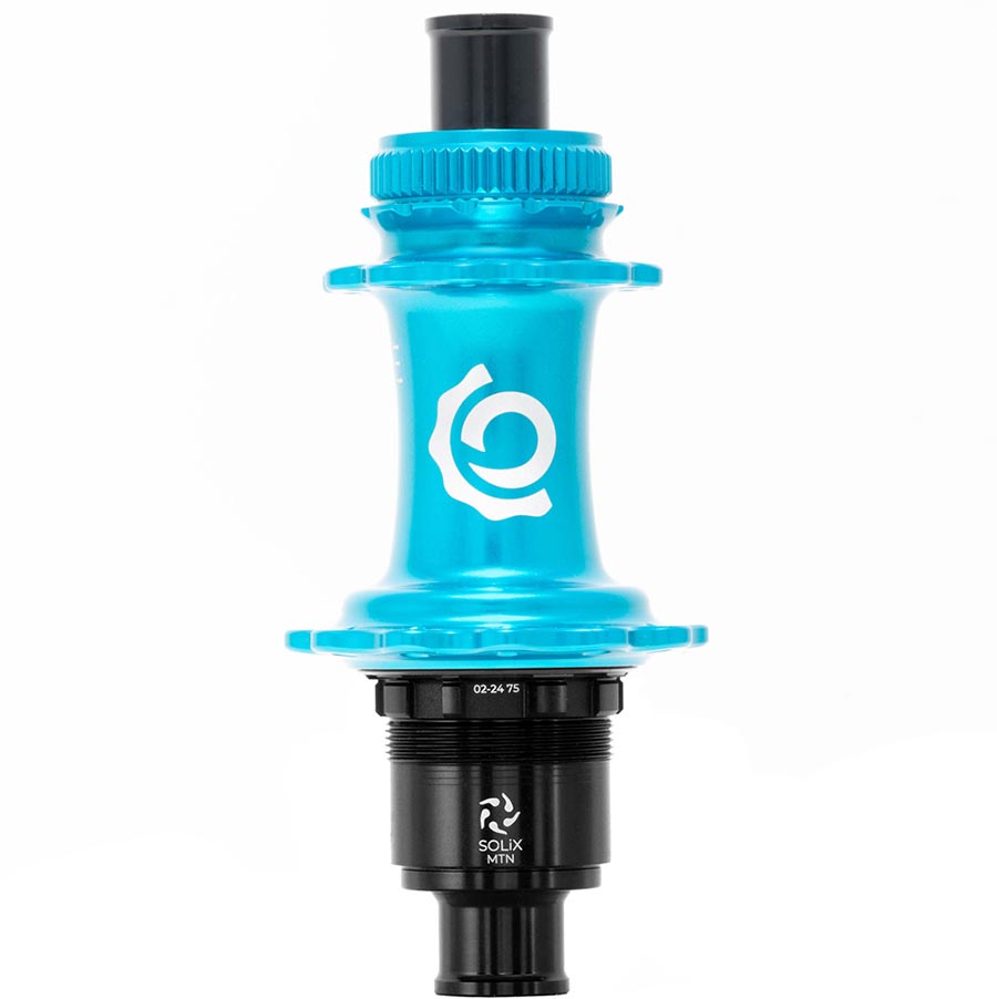 Industry Nine Solix M Classic Rear XD disc hub with 24h, 12mm TA, 148mm spacing in black, for SRAM XD mountain bikes
