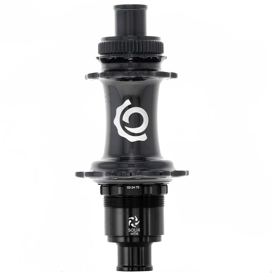 Industry Nine Solix M Classic Rear XD disc hub with 24H, 12mm thru-axle, SRAM XD driver in black