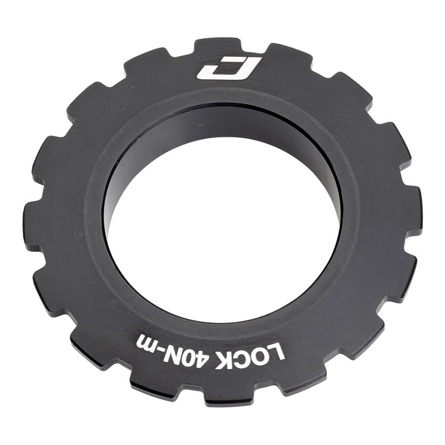 Jagwire Centerlock Lockring for disc rotors and related bike parts, designed for 9-12mm axles in bike disc brake systems.
