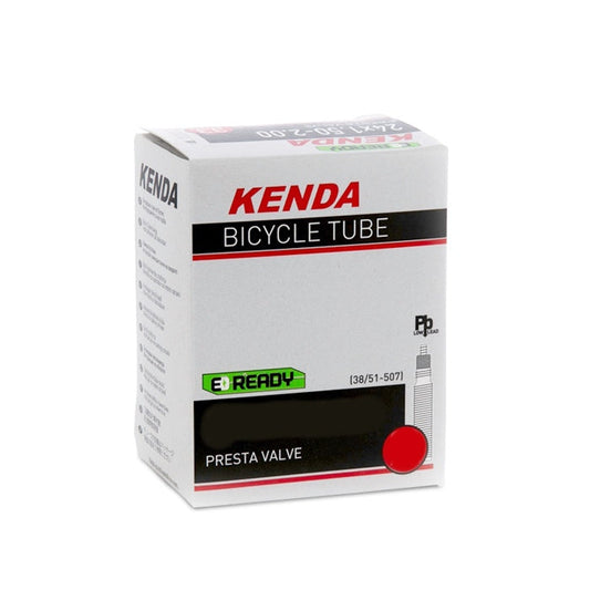 Kenda Tubes for bikes, Presta valve, 14 x 1.50-2.25 size, durable rubber bicycle inner tubes with Kenda branding