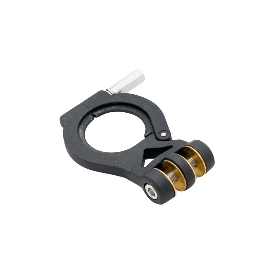 Kids Ride Shotgun rear clamp assembly for the Pro Seat, baby seat parts and accessories, secure attachment for stroller or bike.