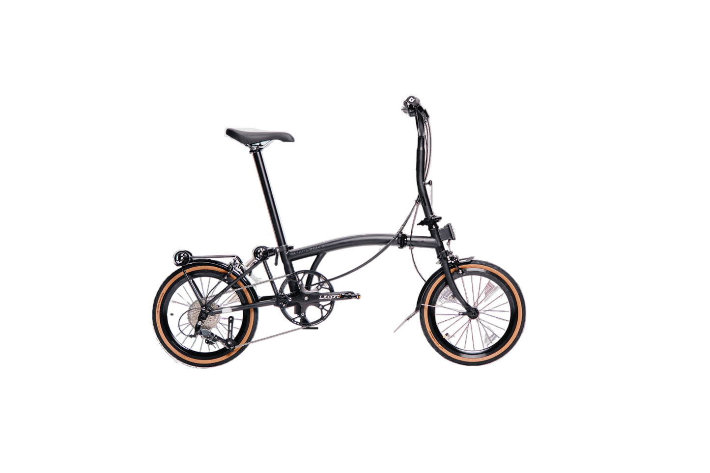 Kingsdale C9 urban city bicycle, black frame with sleek design, equipped with city-ready features for comfortable commuting.