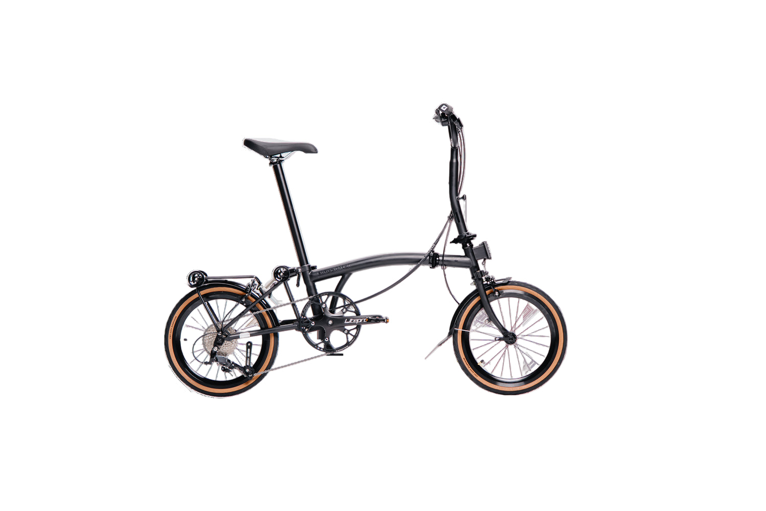 Kingsdale C9 urban city bicycle, black frame with sleek design, equipped with city-ready features for comfortable commuting.