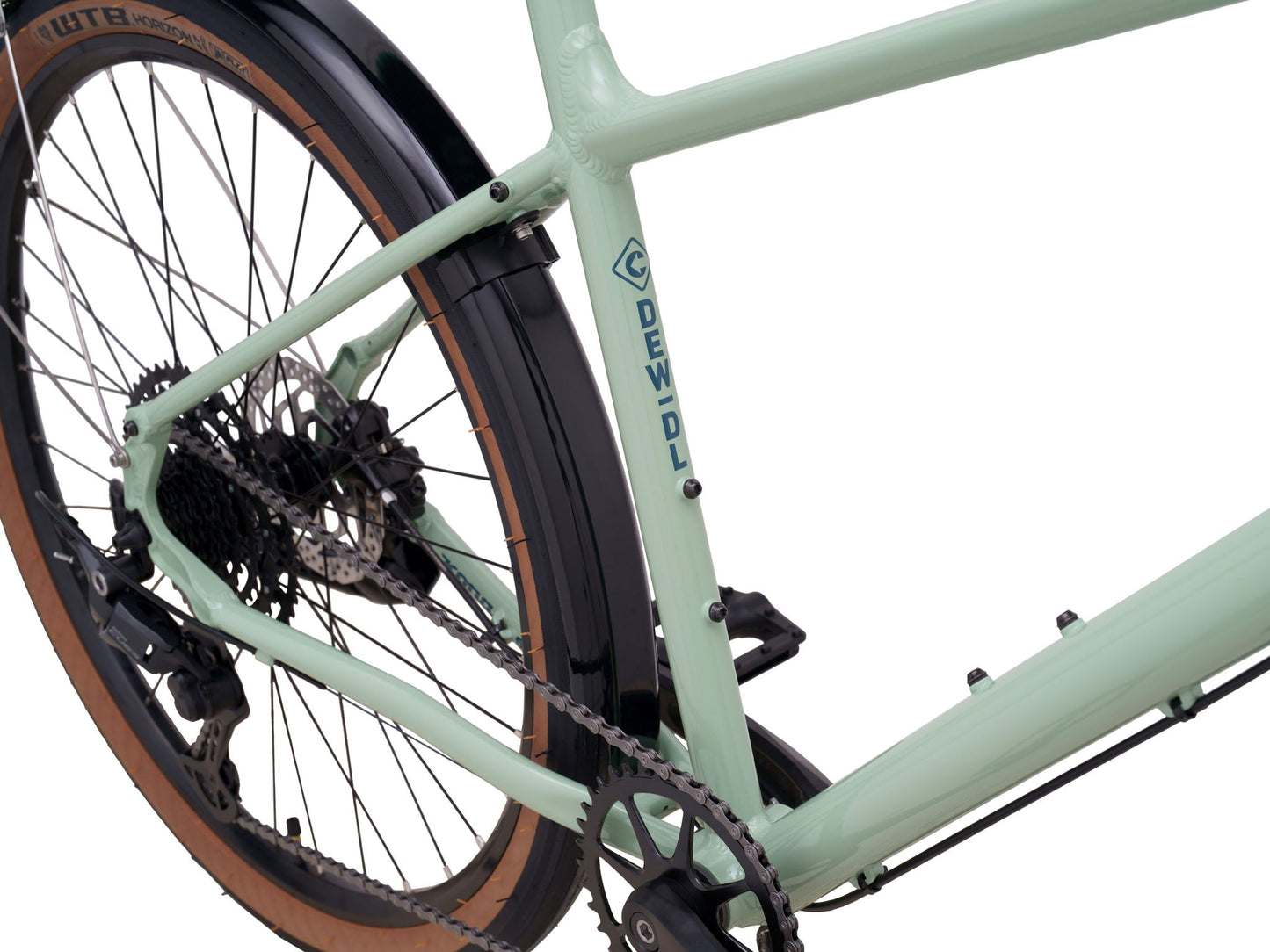 Kona Dew DL urban city bicycle with lightweight frame, black finish, and city commuting features, suitable for urban riding.