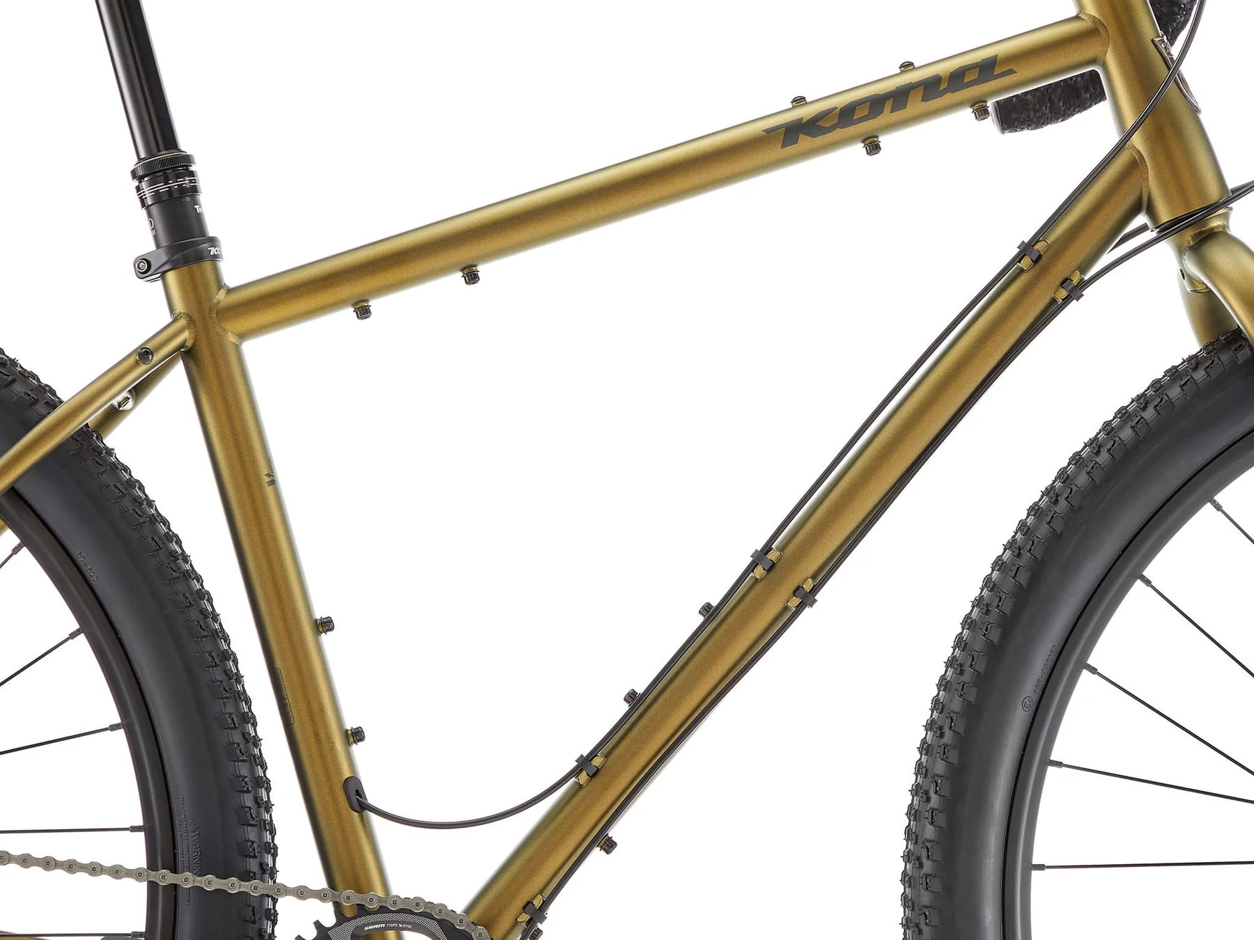 Kona Sutra LTD touring bike with lightweight frame, drop handlebars, and spacious wheels, ideal for long-distance cycling adventures.