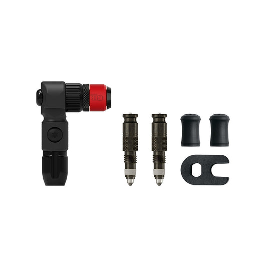 Lezyne ABS Pro Clik Chuck with Valve Cores for bike pump, compatible with pumps parts and accessories for precise inflation.