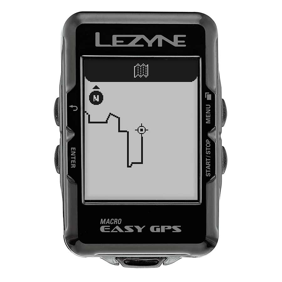 Lezyne, Macro Easy GPS, Computer, Speed, Cadence, HR, Black