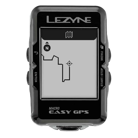 Lezyne, Macro Easy GPS, Computer, Speed, Cadence, HR, Black