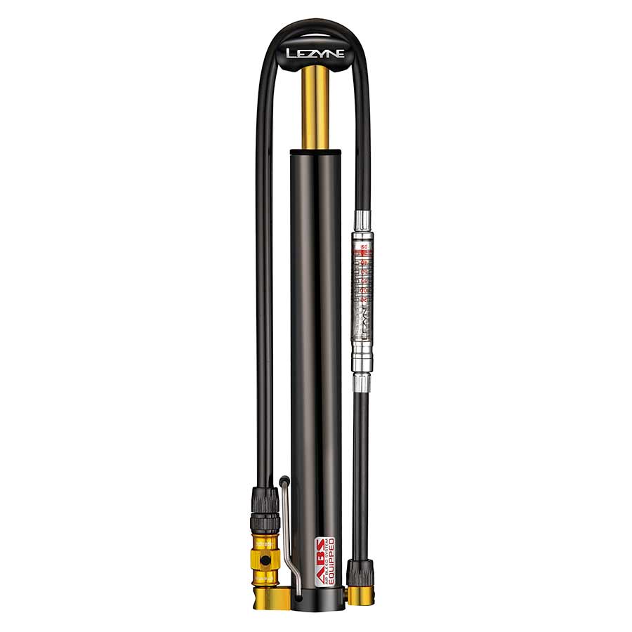 Lezyne Micro Floor Drive HV frame pump in silver with no gauge, capable of 90 psi for bike tire inflation.